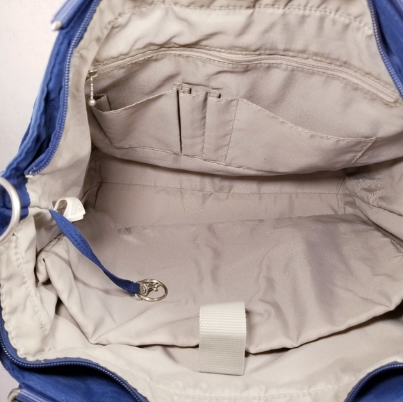 BAGGALLINI SLATE BLUE LAPTOP DOCTOR SATCHEL CROSSBODY NYLON PURSE SHOULDER BAG - Picture 11 of 12